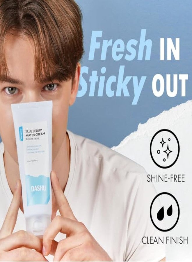 داشو كريم داشو بلو سيدوم المائي | كريم مرطب للوجه بتركيبة مائية، يحتوي على 8 أنواع من حمض الهيالورونيك | لوشن للرجال 150 مل - Image 3